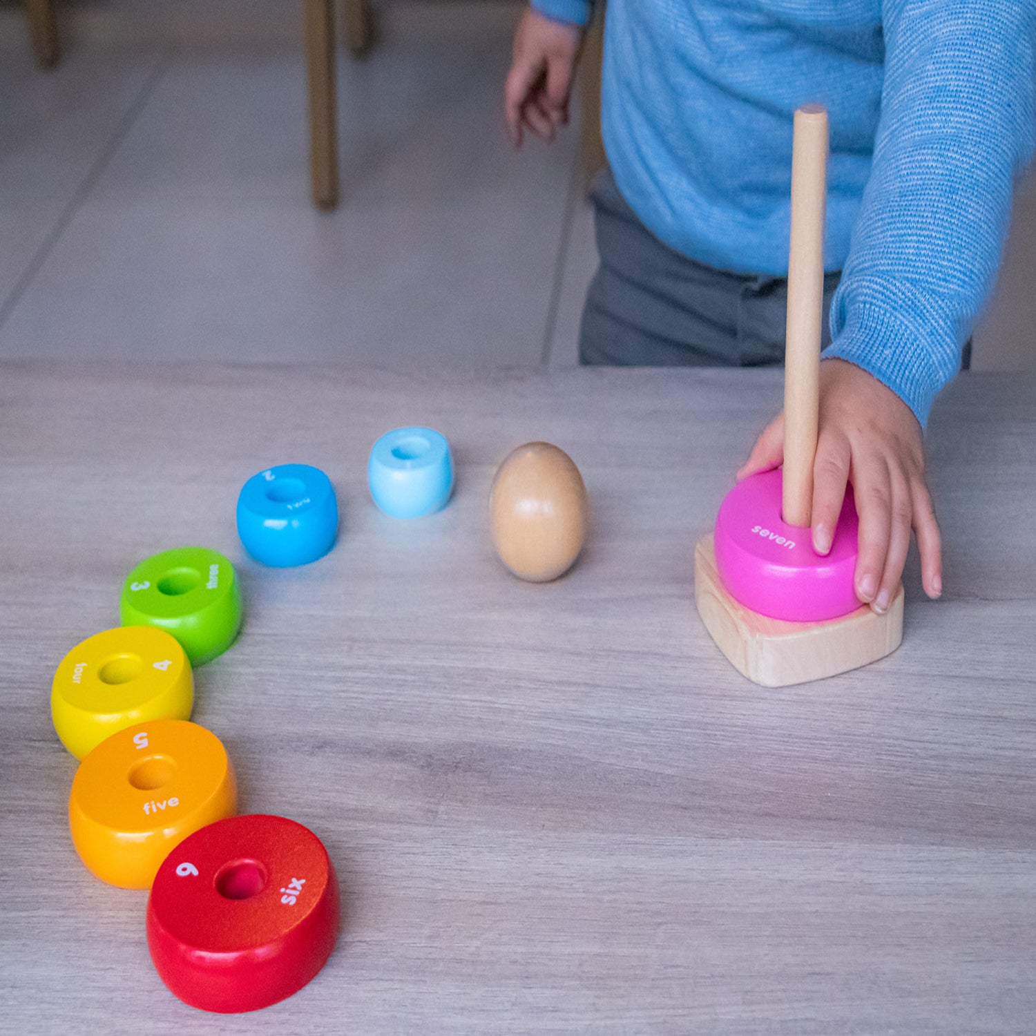 Max & Lea Montessori Sensory Rainbow Tower Toys