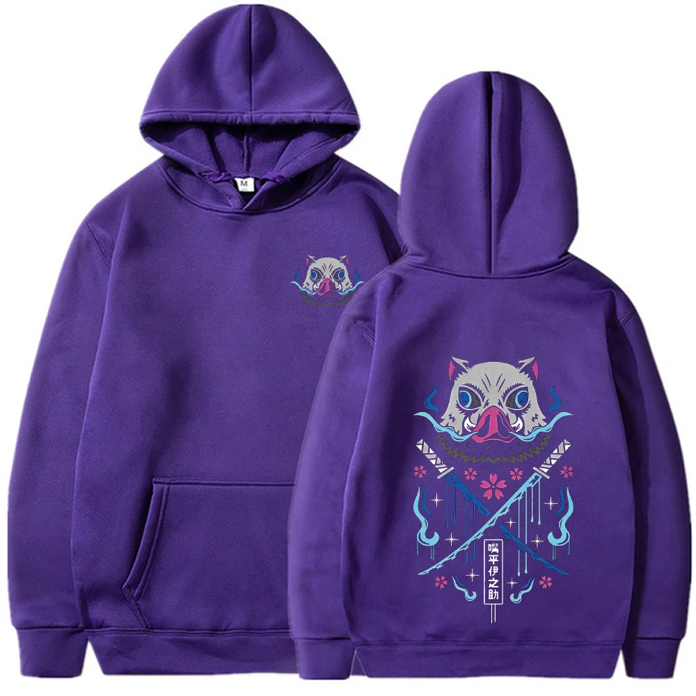 Fleece Hoodie | Printed Full Sleeve O Neck Casual Pullover for Autumn and Winter detail view