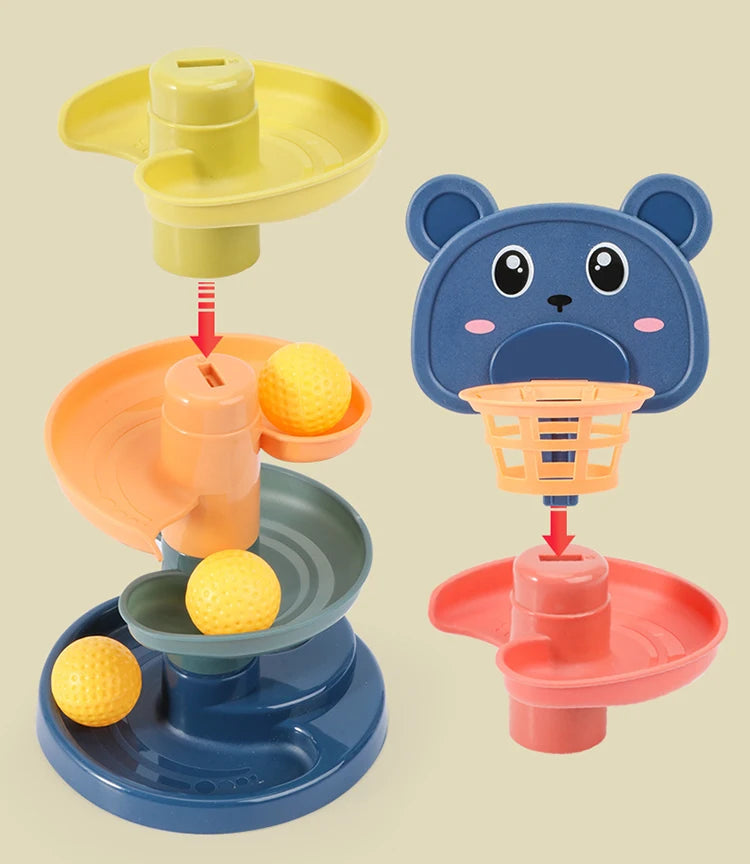 Montessori Rolling Ball Track Toy