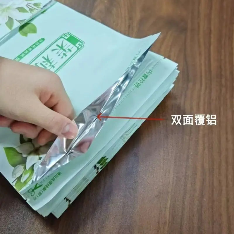 Authentic Jasmine Flower Tea Set Bags S/M/L Green Oolong Jasmine Self-sealing Bag 250g close-up view
