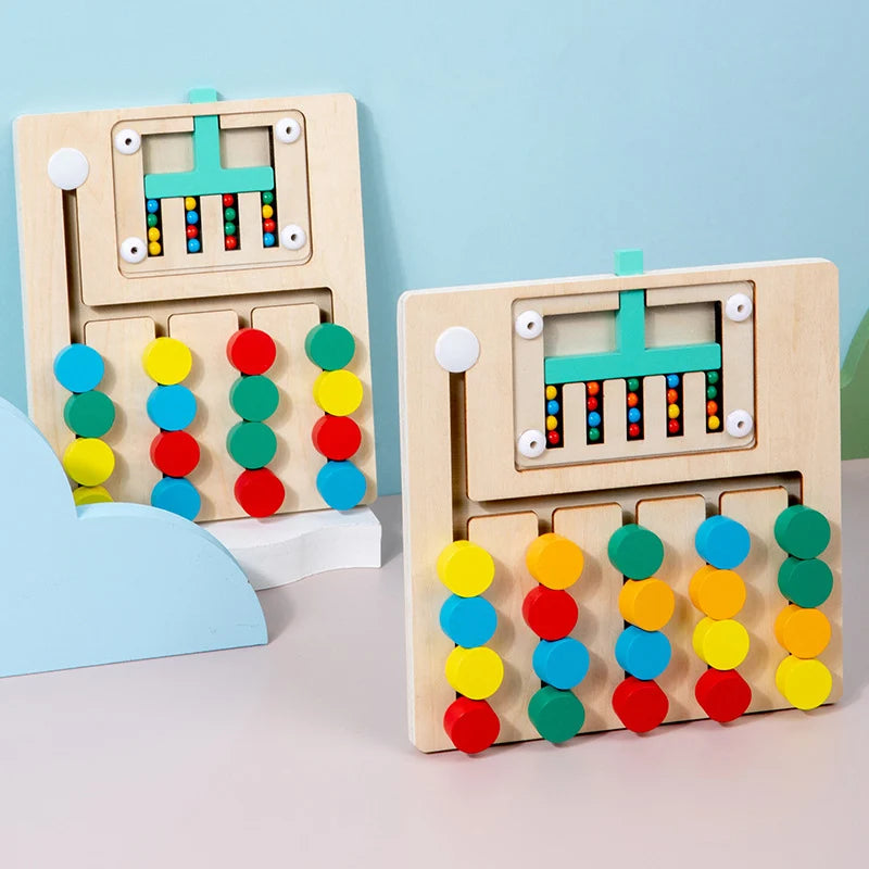 Montessori Wooden Color Matching Logic Puzzle