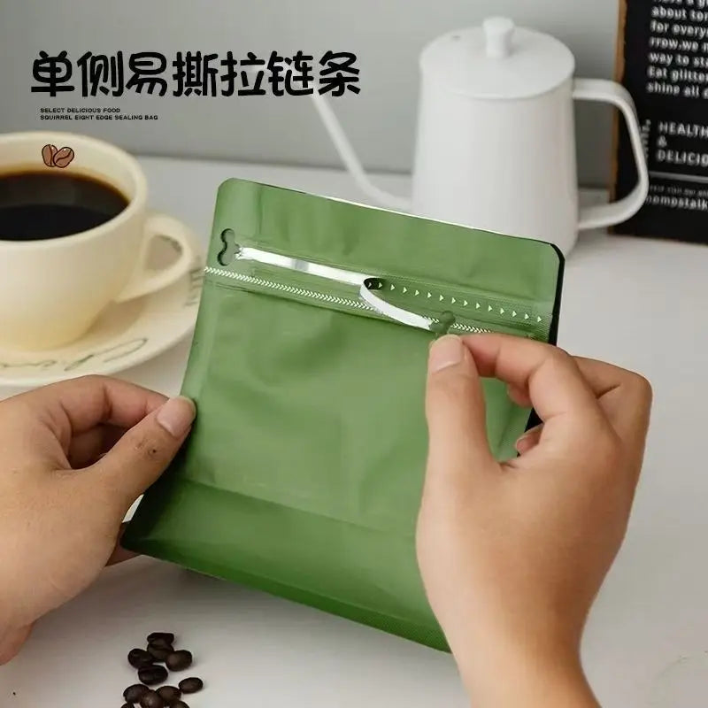 High-end Custom Green Tea Bag LongJing MaoJian BiLuoChun And So On Green Bag 150g/250g Aluminum Foil Self-supporting Sealing Bag