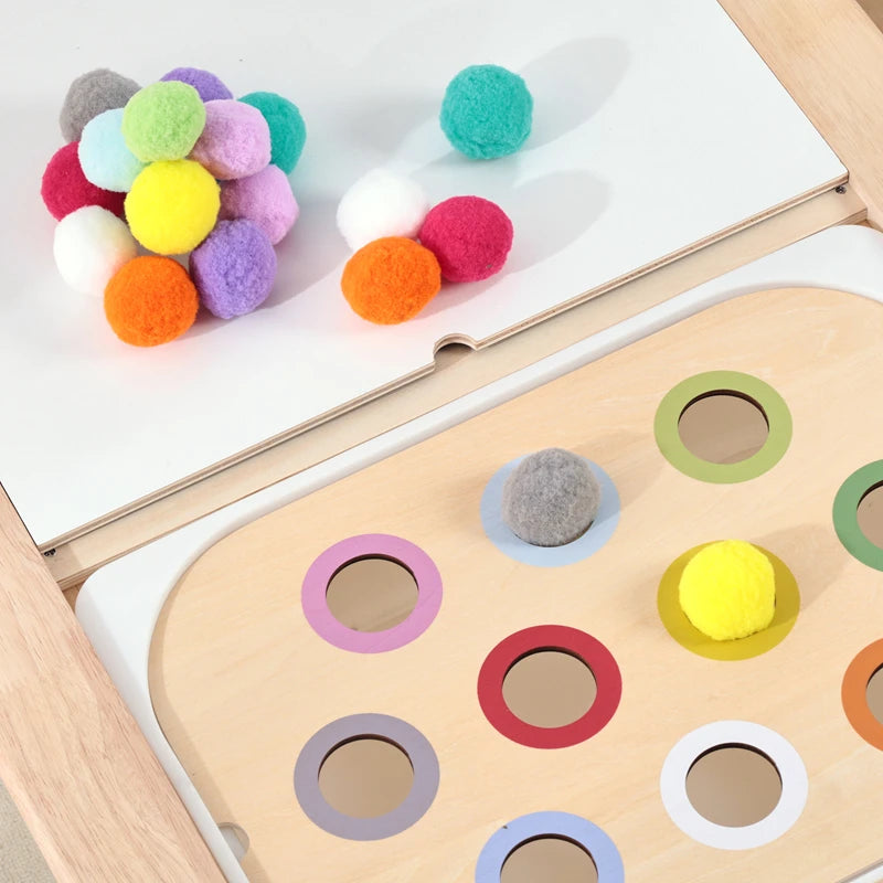 Montessori Wooden Sensory Table Toy