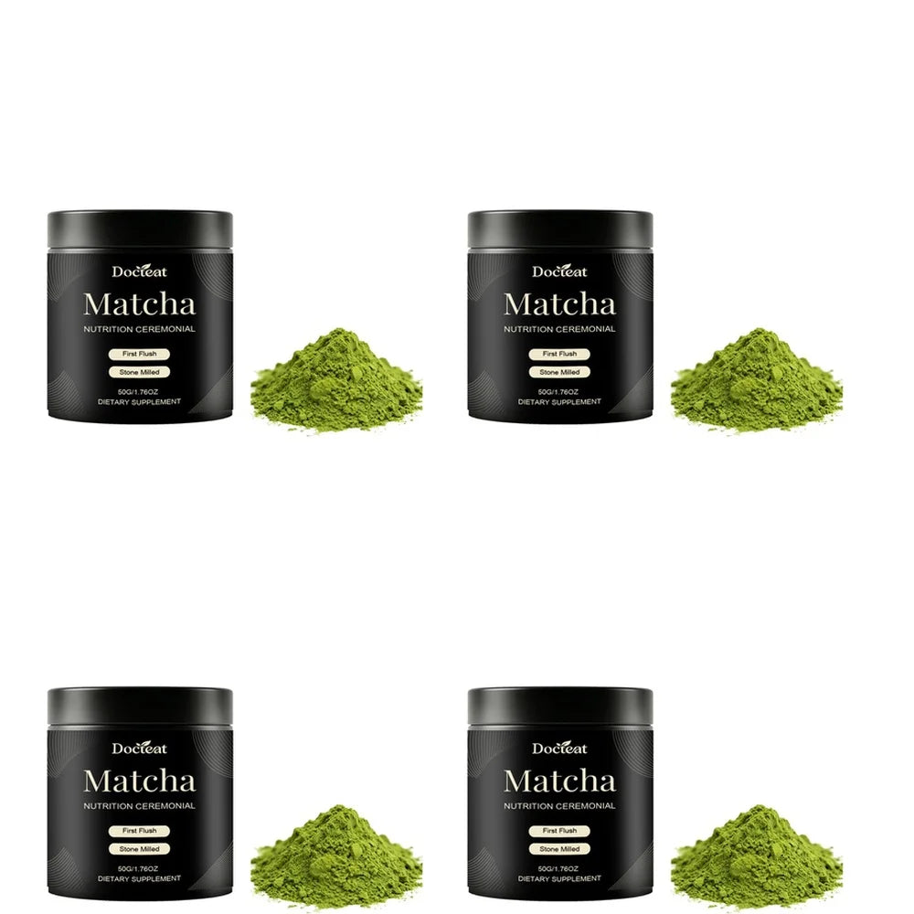 Docteat Matcha Powder Easy Mix and Drink Stone Milled First Flush for Daily Energy Fo alternate view