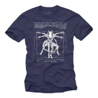 Alien Men's T-Shirt - Gamer T-Shirt Da Vinci Print Women Tops Fashion Tshirt