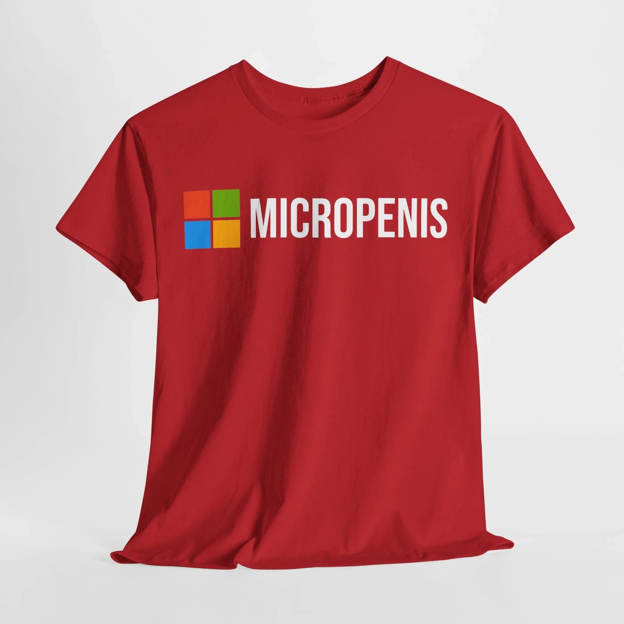 Funny Meme T-Shirt "Micropenis" - Microsoft Parody, Humorous Geek Tee Summer Men's and Women's Loose and Breathable T-shirt Top