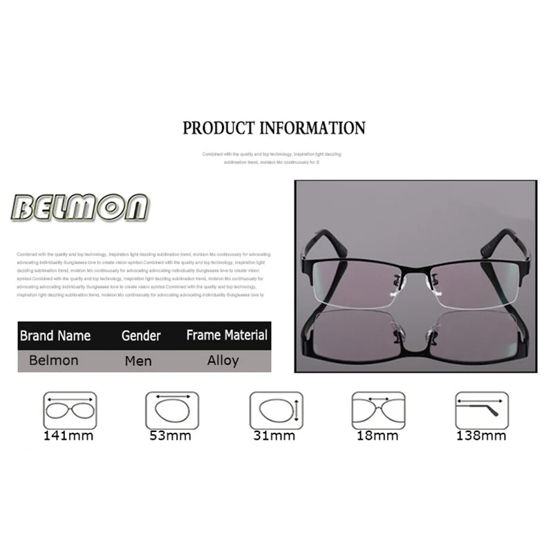 Alloy Eyeglass Frames | Lightweight Men Eyewear Accessory