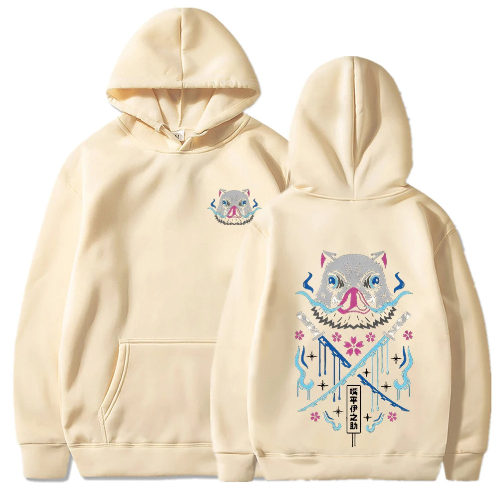 Fleece Hoodie | Printed Full Sleeve O Neck Casual Pullover for Autumn and Winter detail view