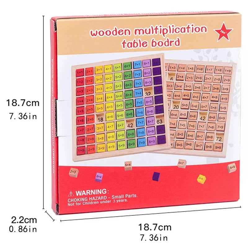 Montessori Wooden Multiplication Table Toy