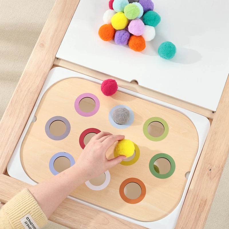 Montessori Wooden Sensory Table Toy