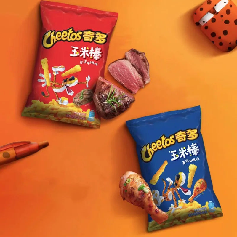 Cheetos Crunchy Corn Snacks 1.77oz(50g)*2 Packs Office Satisfying Snacks and Casual S lifestyle view