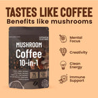 Mushroom Coffee With 10 Adaptogenic Mushrooms And MCT Oil, USA Grown Instant Coffee additional angle