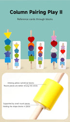 Montessori Wooden Color and Shape Matching Puzzle