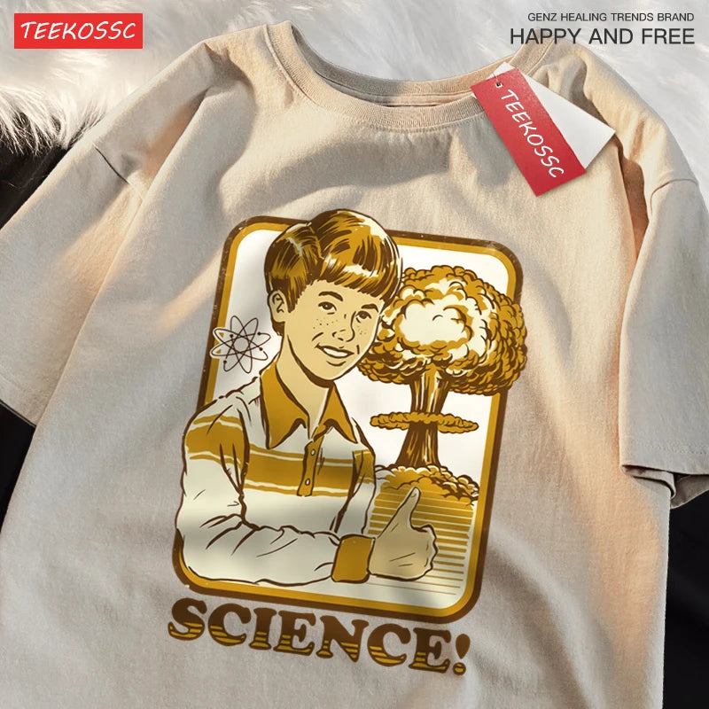 Cartoon Cotton Graphic Tee | Breathable Short Sleeve Hip Hop T Shirt for Summer