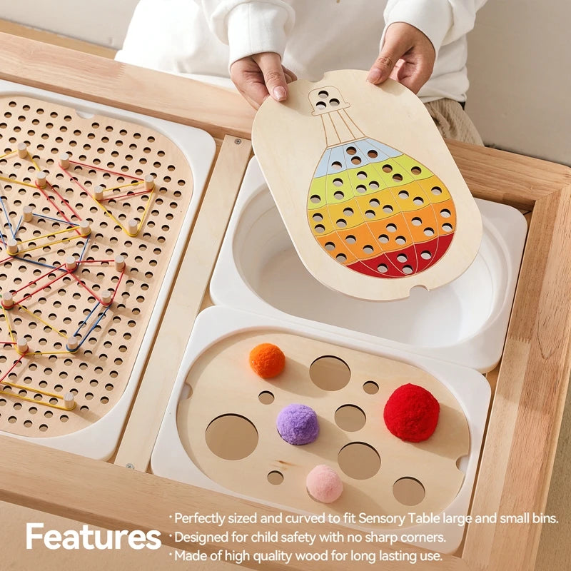 Montessori Wooden Sensory Table Toy