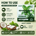 DHOP Remineralizing Gum Gummies Mint Flavor Sugar Free Fresh Breath Nano Hydroxyapati lifestyle view