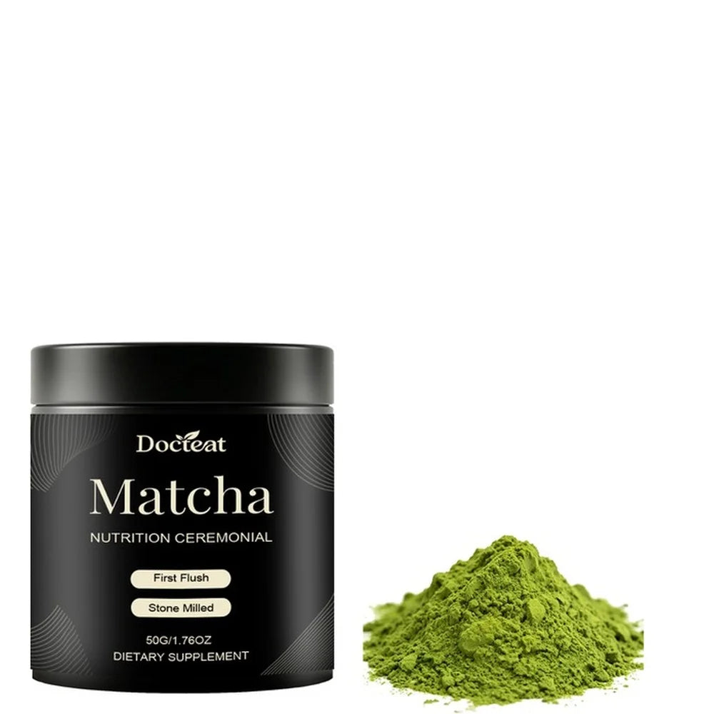 Docteat Matcha Ceremonial Powder 50g Stone Milled Daily Energy Focus Digestive Balanc alternate view