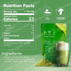 Mushroom Matcha Powder with Lion's Mane, Reishi & Cordyceps, 6.35 Oz (180g) , Non-GMO lifestyle view