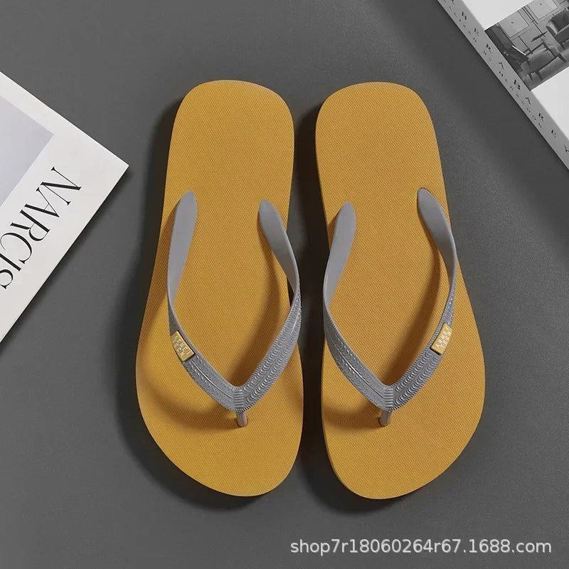 Basic PVC Summer Slippers | Lightweight Rubber Sole Outdoor Sandals for Men