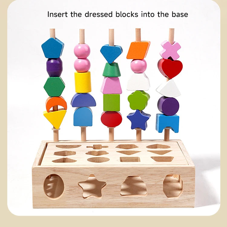 Montessori Wooden Color and Shape Matching Puzzle