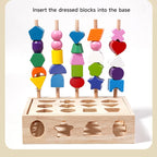 Montessori Wooden Color and Shape Matching Puzzle