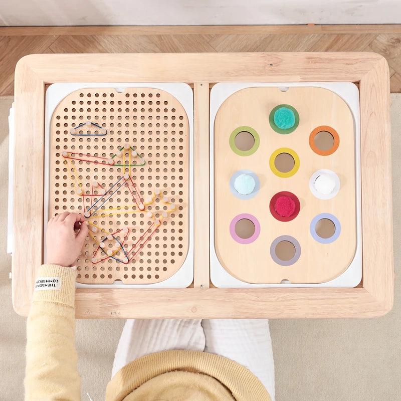 Montessori Wooden Sensory Table Toy