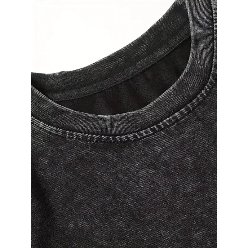 Unisex Oversized Cotton Tee | Breathable Moisture Wicking Short Sleeve T Shirt for Four Seasons