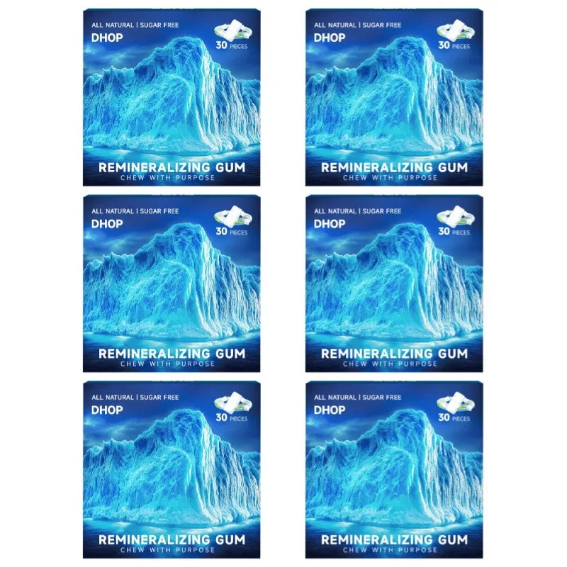 DHOP Sugar Free Gum Remineralizing Gum Oral Care Chewing Gummies Mint Flavor Plant In alternate view