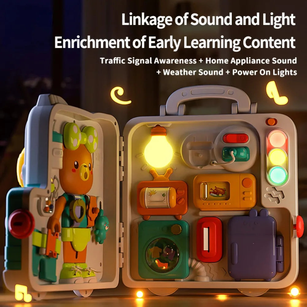 Montessori Busy Board for Toddlers