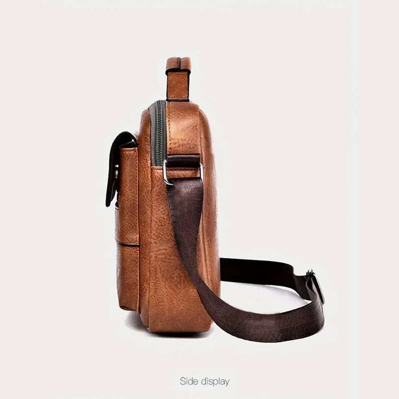 PU Leather Clutch Bag | Business Men Handbag with Polyester Lining