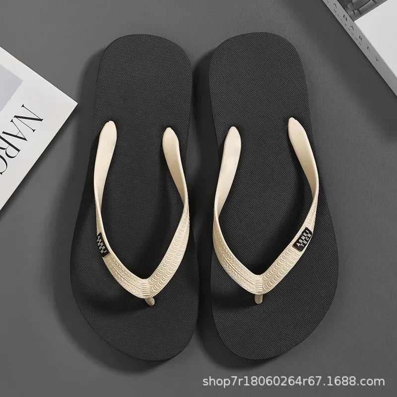 Basic PVC Summer Slippers | Lightweight Rubber Sole Outdoor Sandals for Men