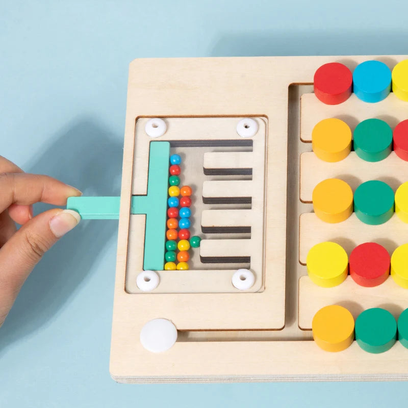 Montessori Wooden Color Matching Logic Puzzle