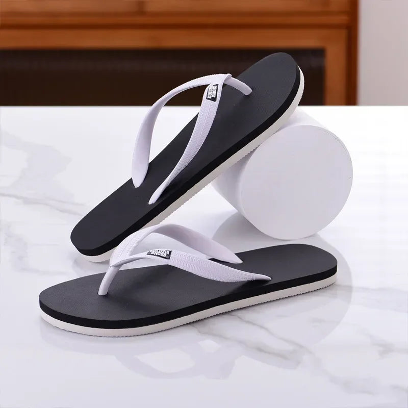 Basic PVC Summer Slippers | Lightweight Rubber Sole Outdoor Sandals for Men