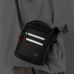 Oxford Fold Over Business Bag | Zipper Closure Unisex Crossbody with Multiple Pockets