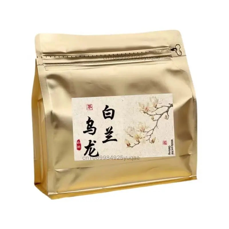 High quality premium flower scented tea jasmine tea aluminum foil bag green black oolo close-up view