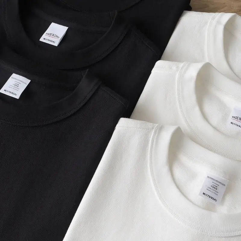 Solid Cotton T Shirt | Breathable Short Sleeve Pullover for Men