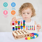 Montessori Wooden Color and Shape Matching Puzzle