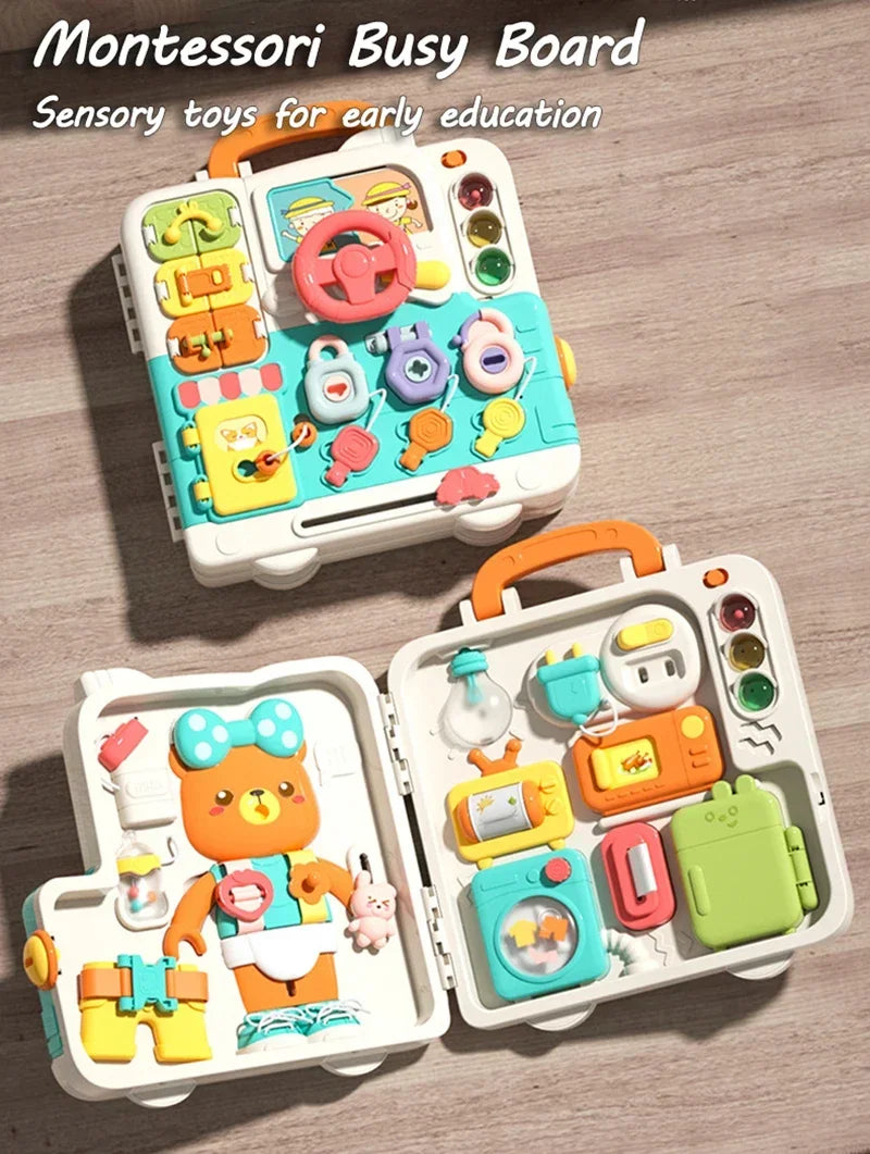 Montessori Busy Board for Toddlers