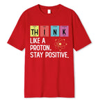 Wrinkle Free Cotton Letter Tee | Breathable Stretchable Short Sleeve T Shirt for Summer