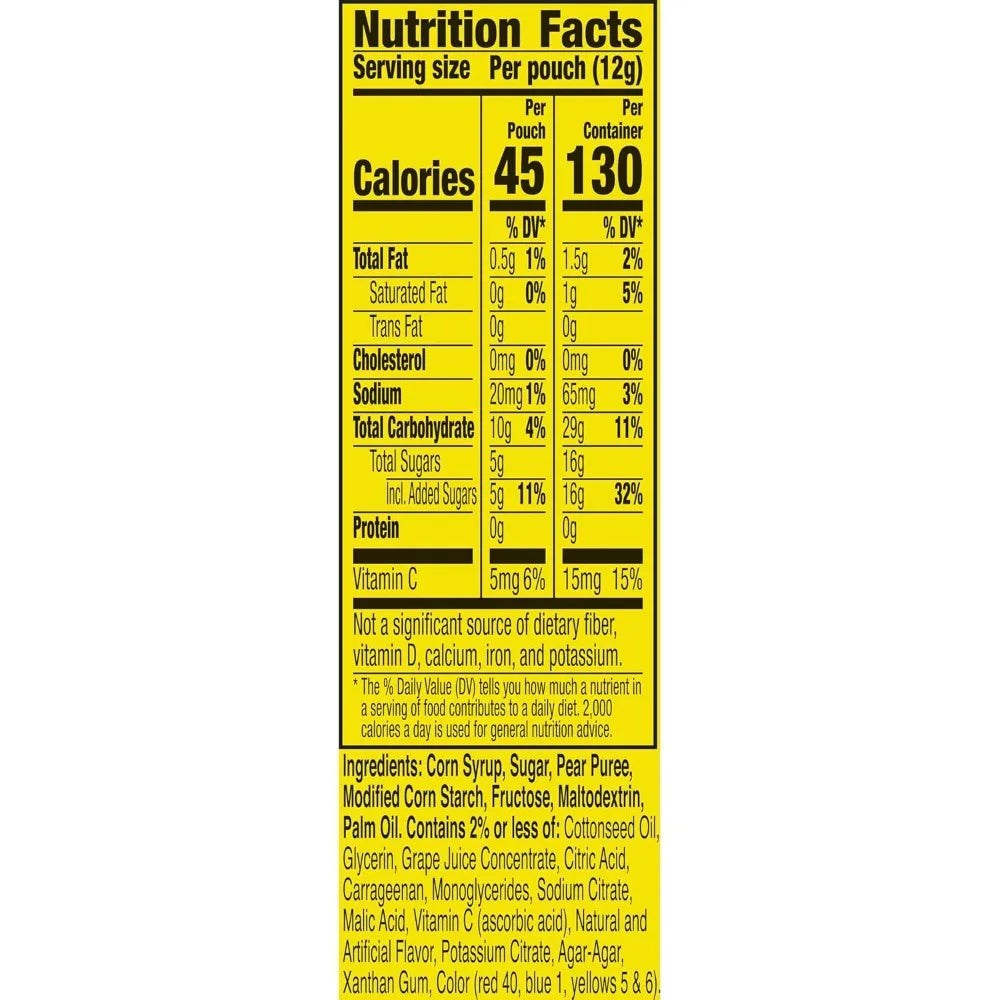 US Shipping Tropical Fruit Flavored Snacks Mini Pouches 3 Count 1.32 oz alternate view