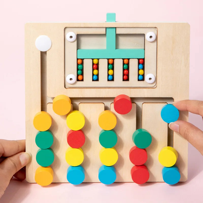 Montessori Wooden Color Matching Logic Puzzle