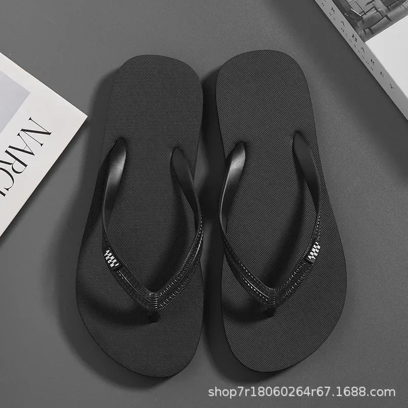 Basic PVC Summer Slippers | Lightweight Rubber Sole Outdoor Sandals for Men