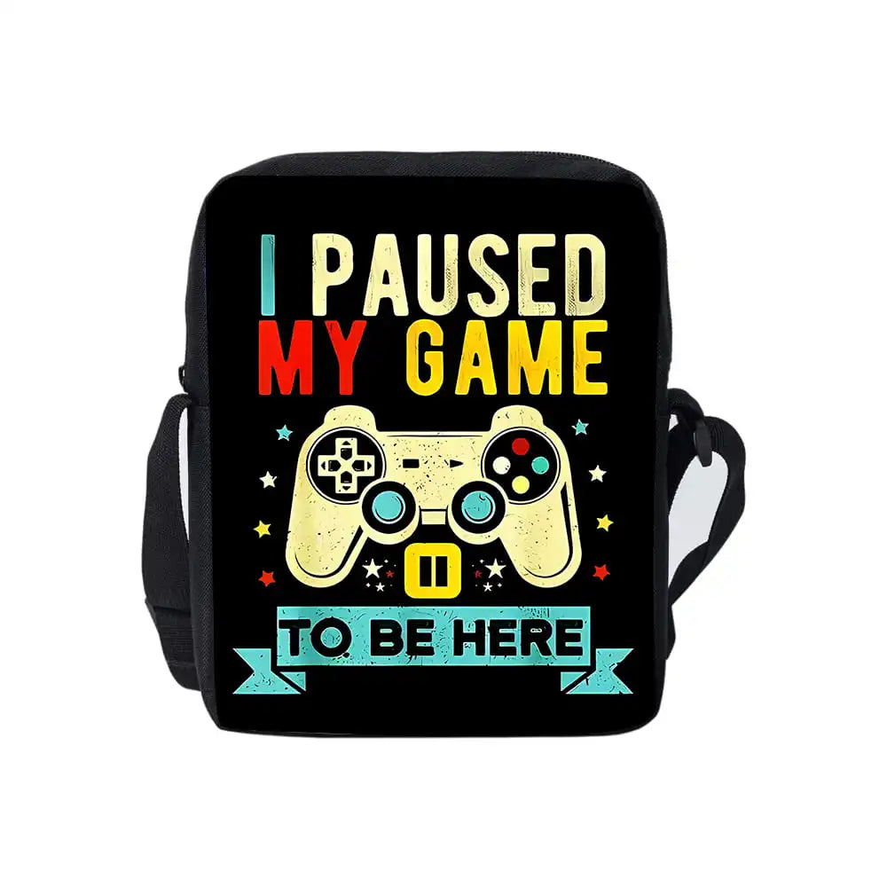 3D Cartoon Gamepad Messenger Bag | Lightweight Crossbody for Children and Teens