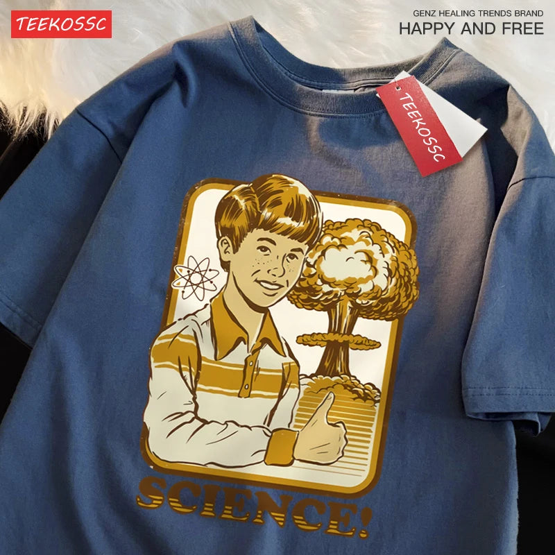 Cartoon Cotton Graphic Tee | Breathable Short Sleeve Hip Hop T Shirt for Summer