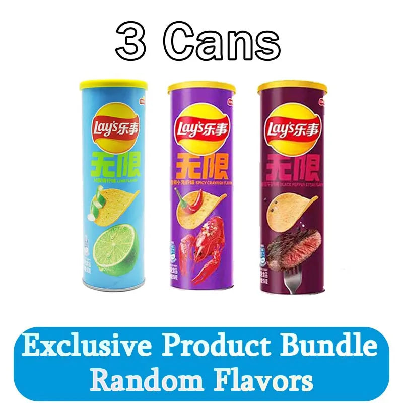 Lay's Potato Chips 3.18oz(90g)*3 bottles Leisure TV series satisfy cravings, office p alternate view
