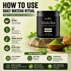 Docteat Matcha Ceremonial Powder 50g Stone Milled Daily Energy Focus Digestive Balanc lifestyle view