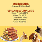 150g/5.29oz Chicken Wrapped Cowhide Chocolate Stick, Meat Dog Snacks, Made From Chi additional angle