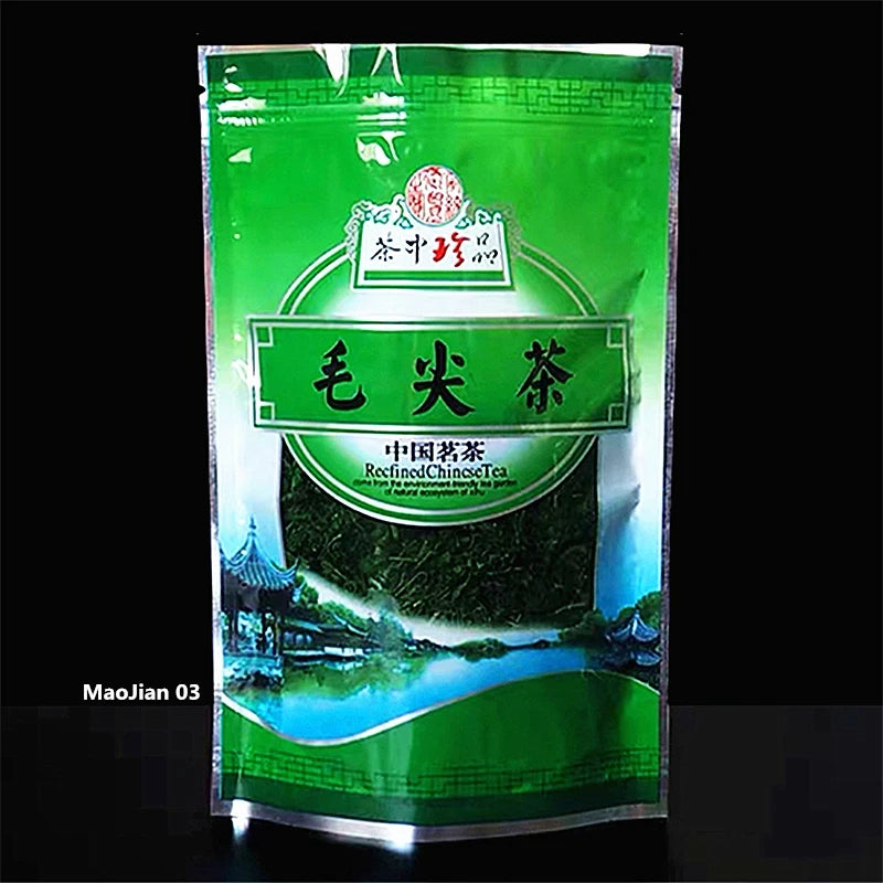 China Xinyang Maojian, Taiping Houkui Green Tea Set Zipper Bag Anji White Tea Unive additional angle