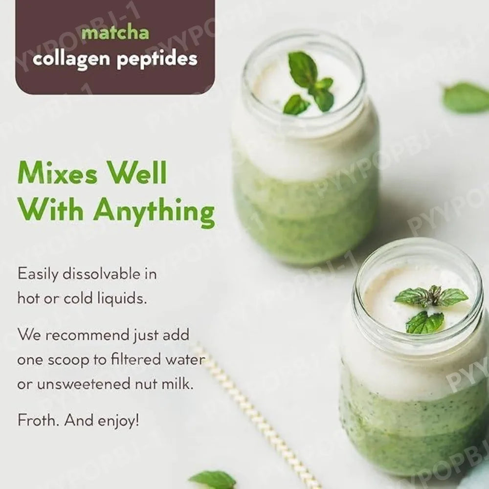 Gluten Free 90g Matcha Collagen Organic Green Tea Matcha Powder for Gut Health, Joint lifestyle view