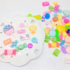 30/50/100Pcs Mix Design Candy Sweets Flatback Resin Cabochons for Kids Embellishmen additional angle
